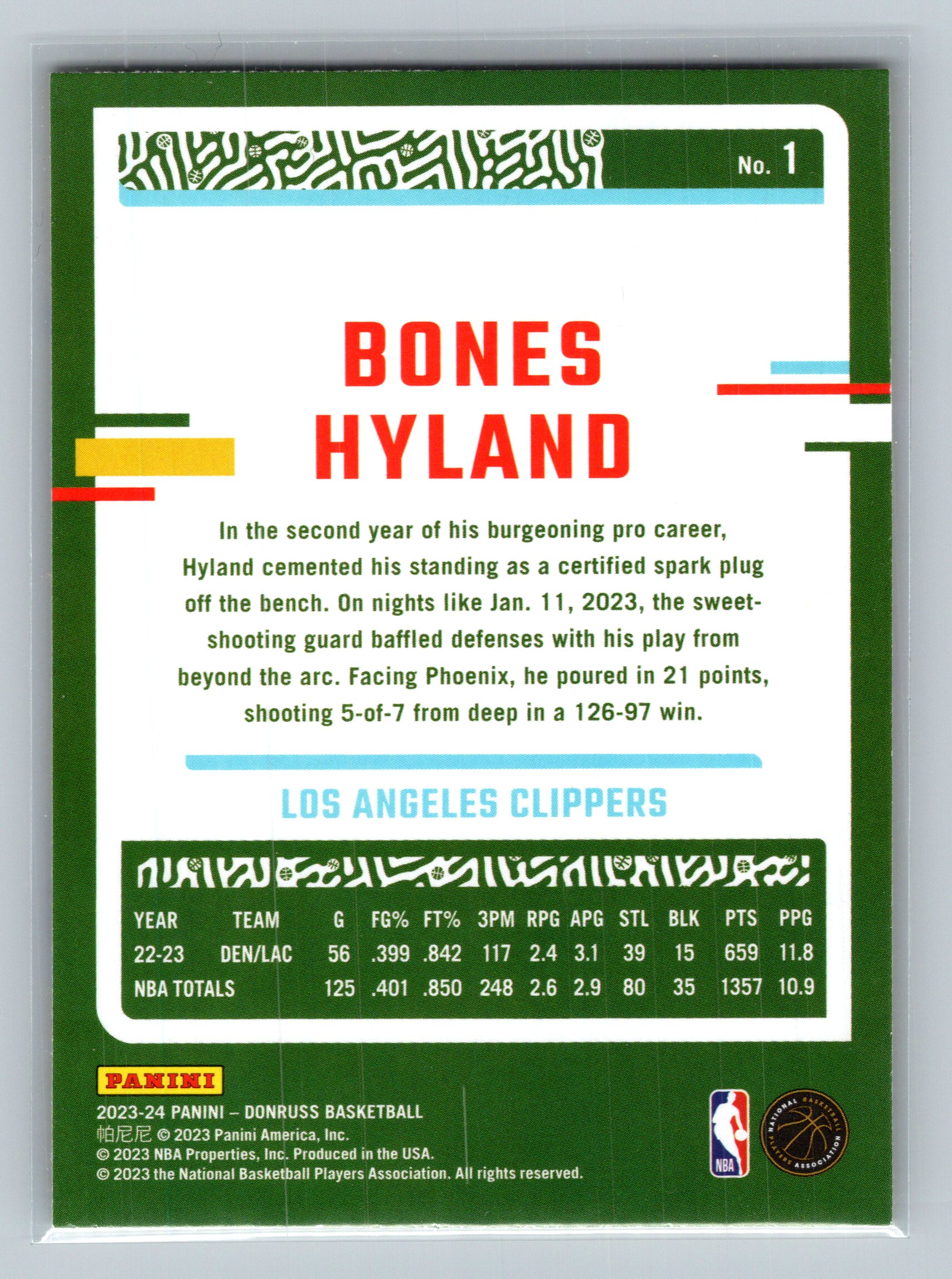 Card back