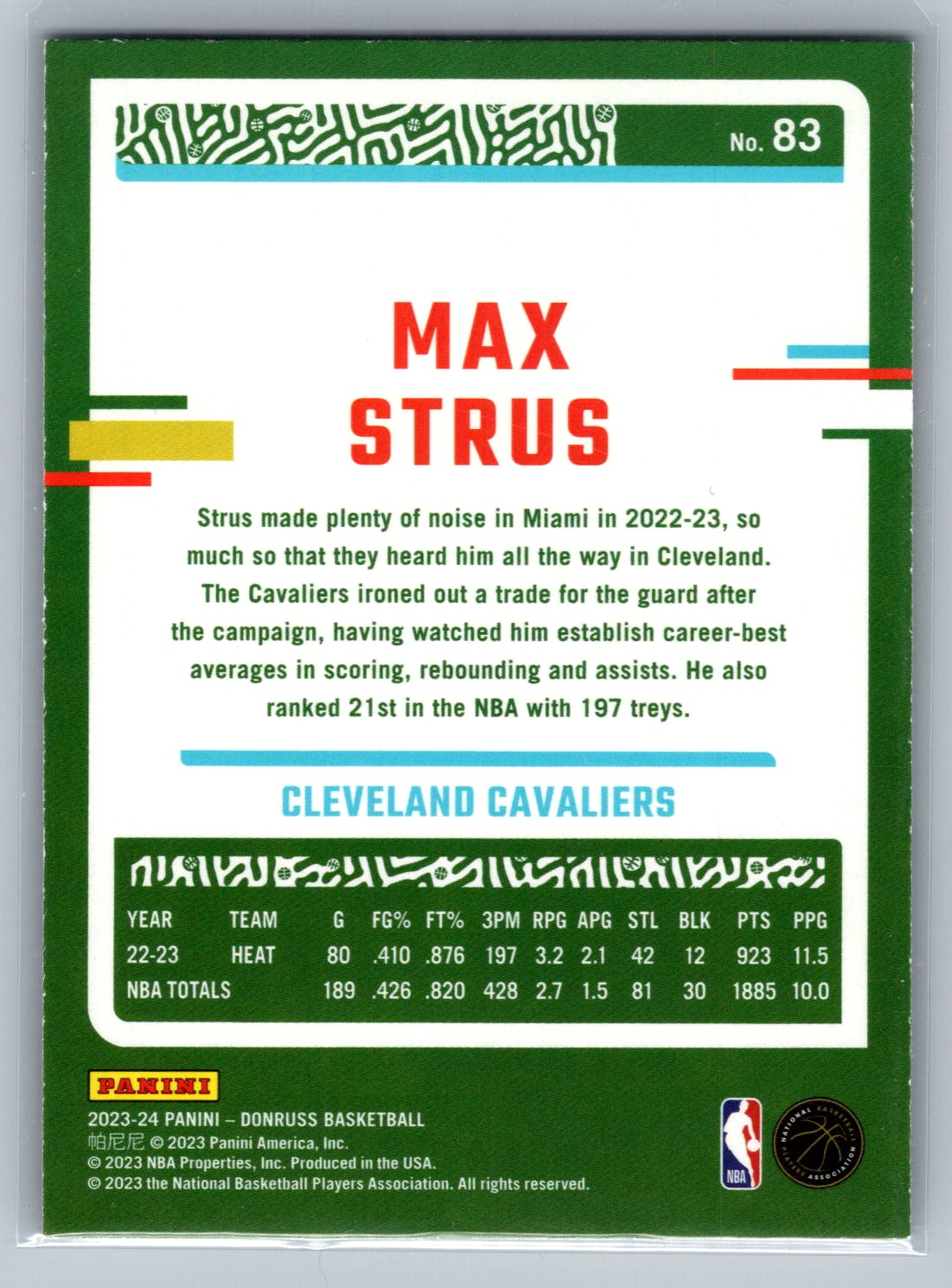 Card back