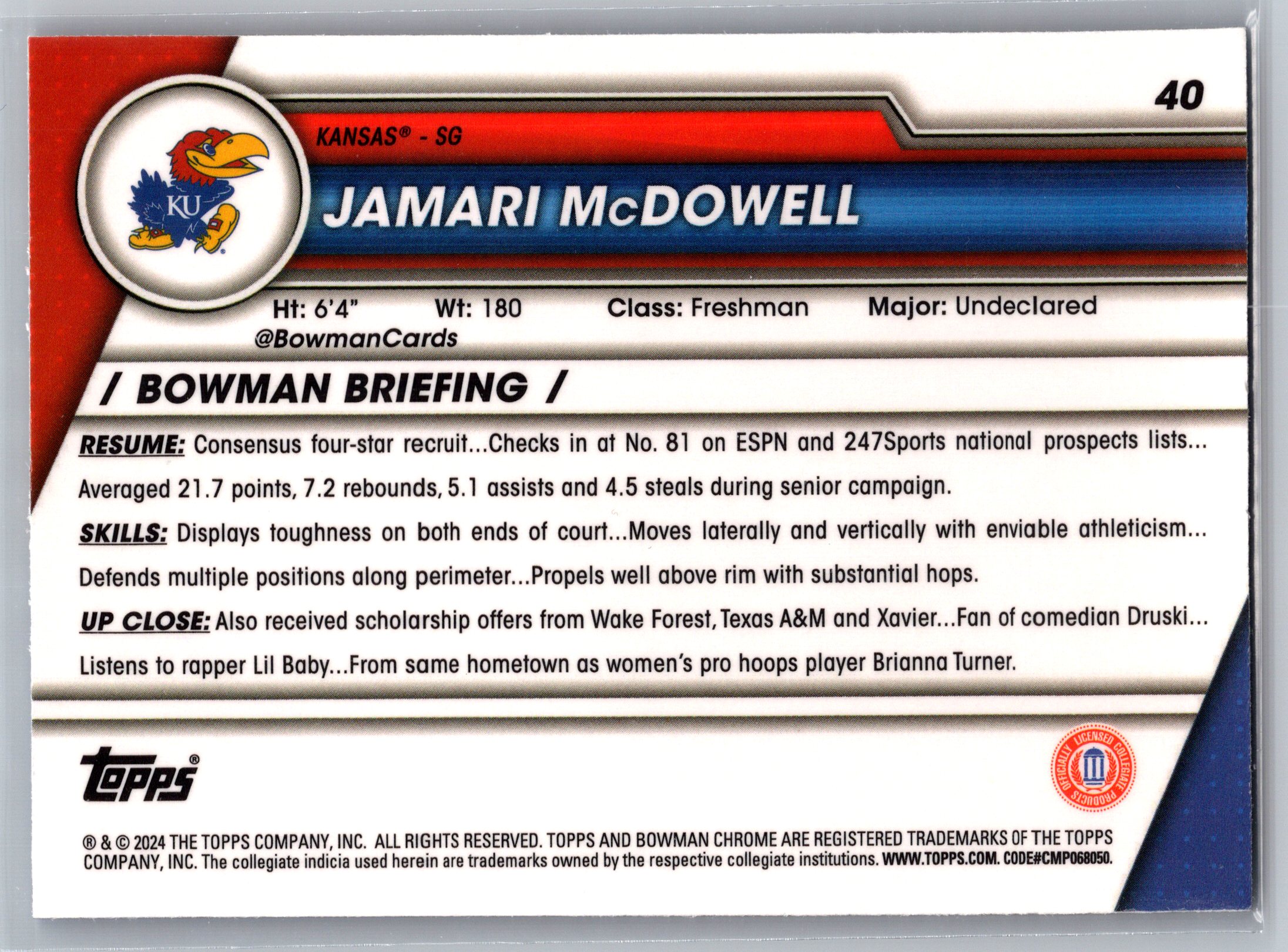 Card back