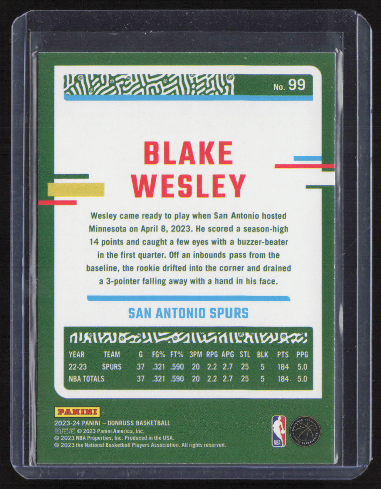 Card back