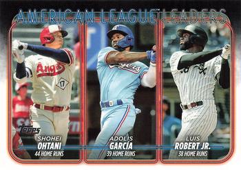American League Leaders Home Runs (Shohei Ohtani / Adolis García / Luis Robert Jr.)
