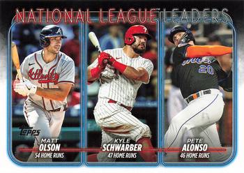 National League Leaders Home Runs (Matt Olson / Kyle Schwarber / Pete Alonso)