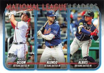 National League Leaders Runs Batted In (Matt Olson / Pete Alonso / Ozzie Albies)