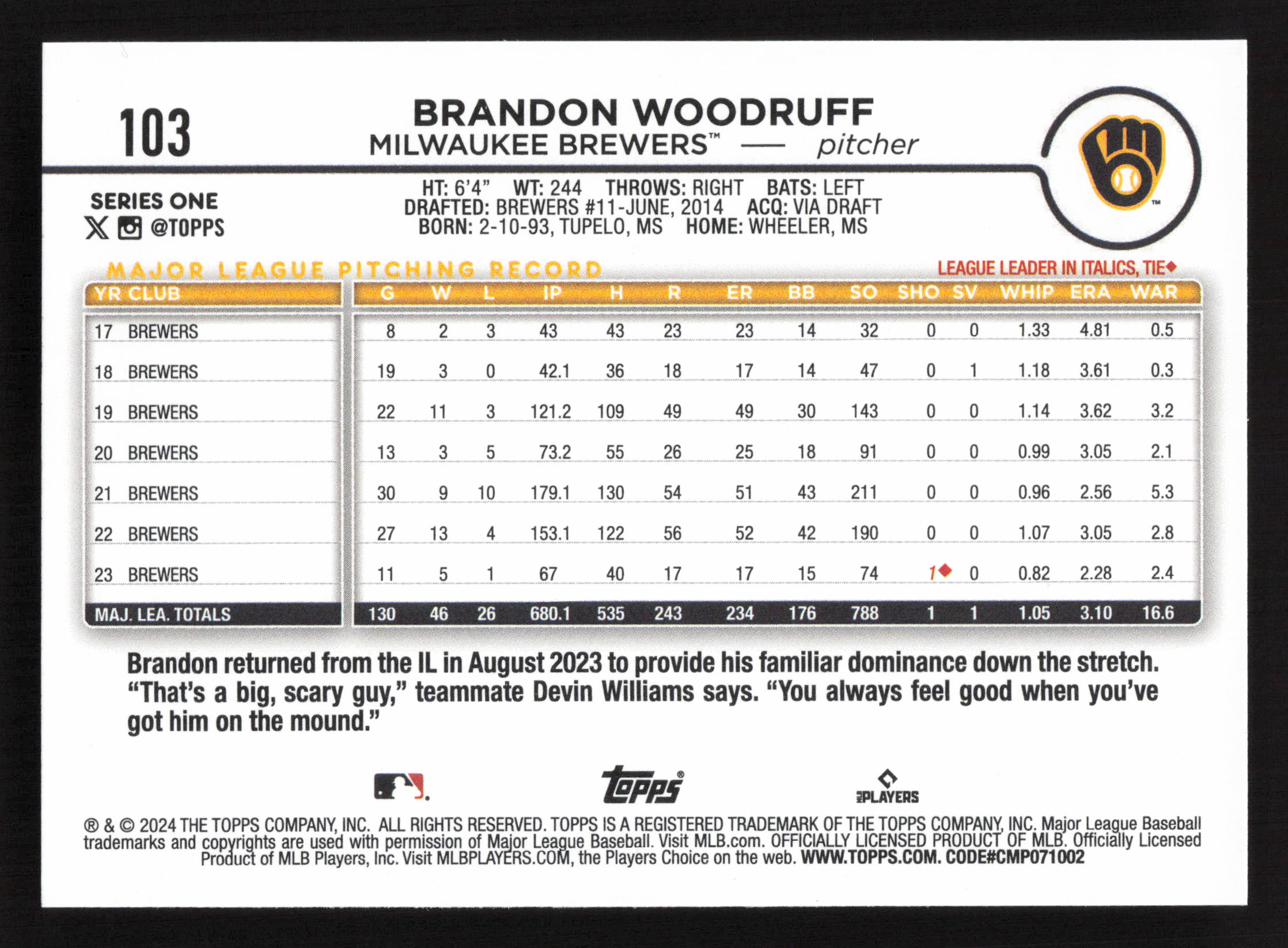 Card back