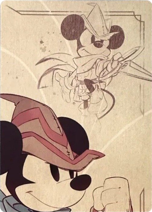 Mickey Mouse Brave Little Tailor Puzzle Insert (Top Right)