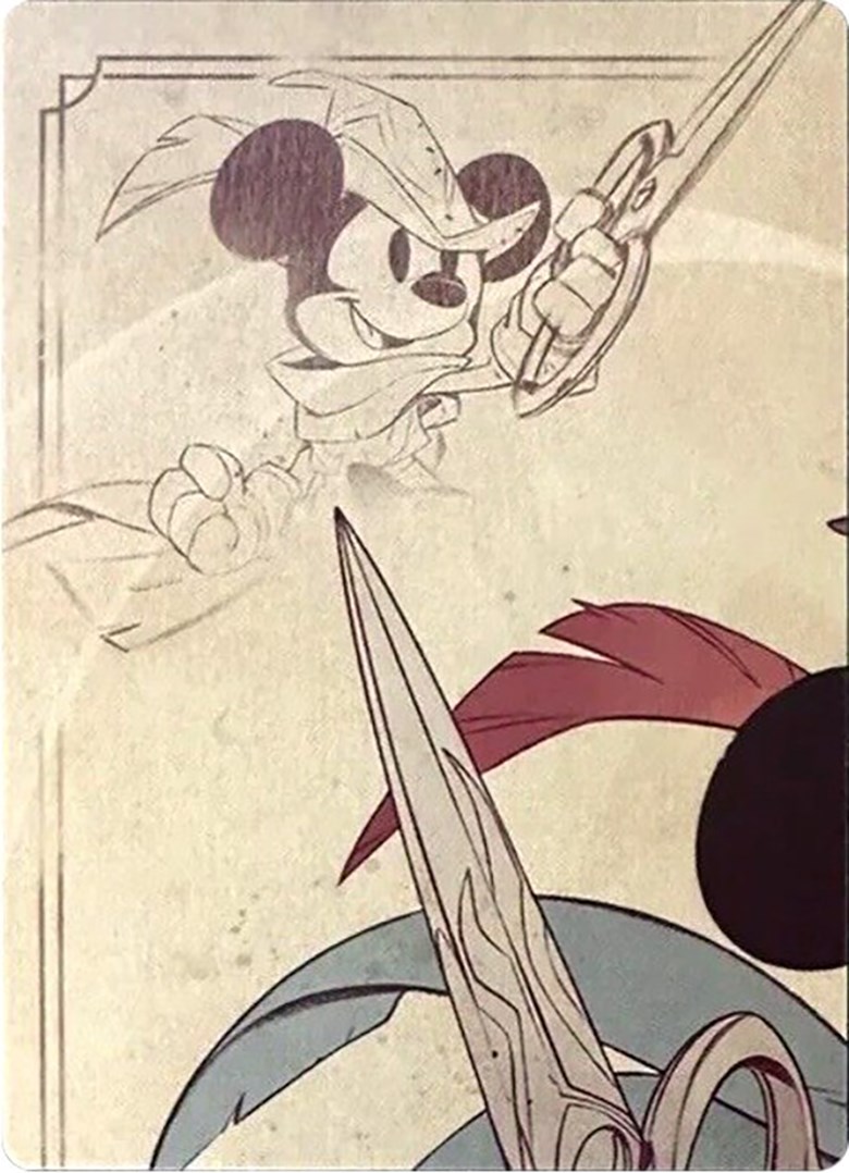 Mickey Mouse Brave Little Tailor Puzzle Insert (Top Left)