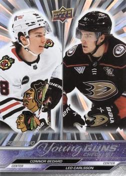 Young Guns Checklist (Connor Bedard / Leo Carlsson)
