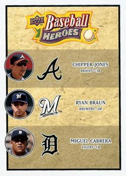 Chipper Jones / Ryan Braun / Miguel Cabrera