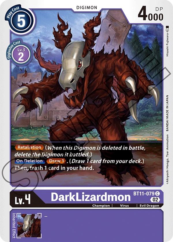 #BT11-079 C DarkLizardmon