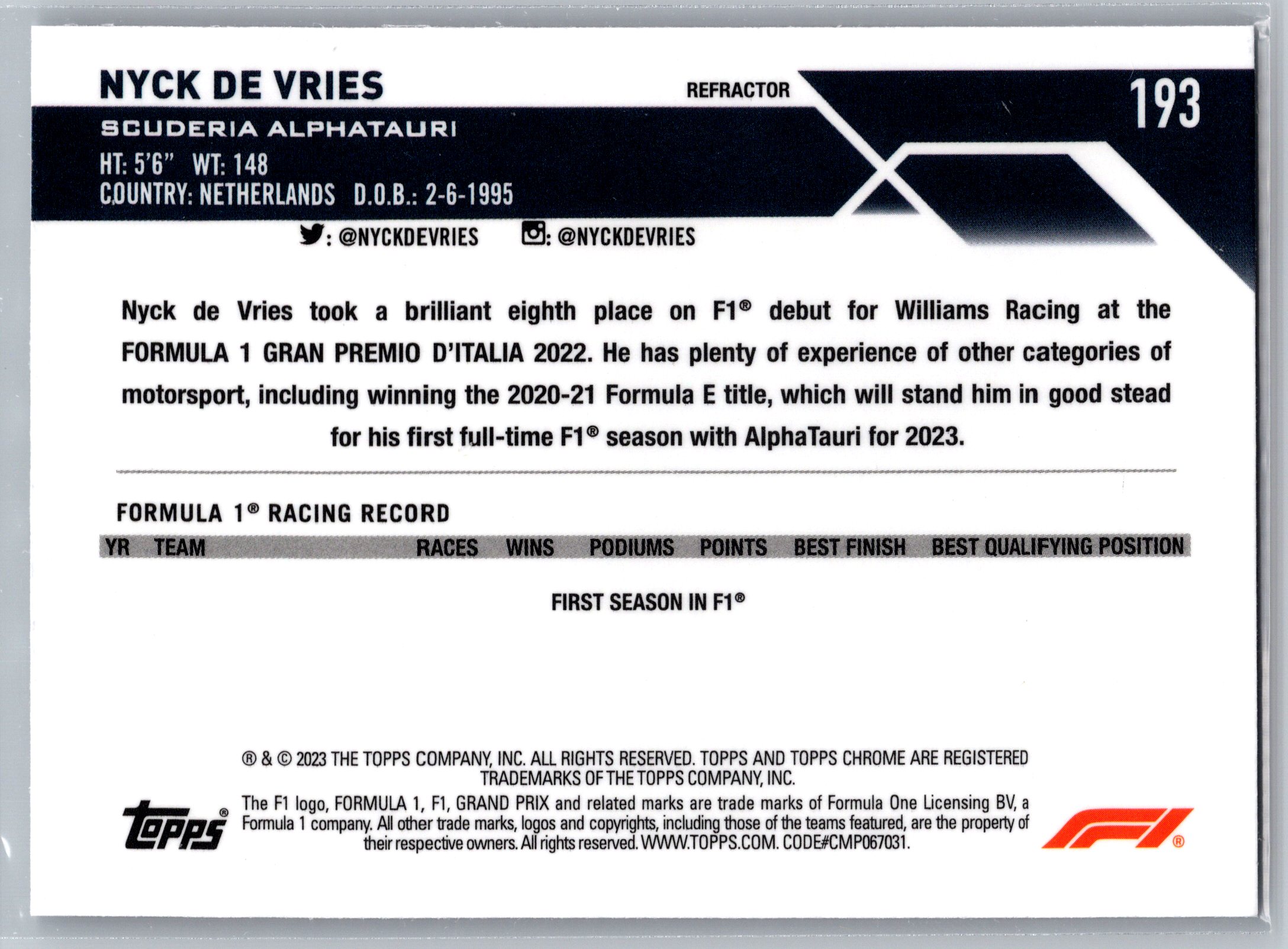 Card back