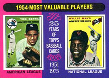 1954 MVPs (Yogi Berra / Willie Mays)