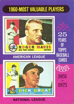 1960 MVPs (Roger Maris / Dick Groat)