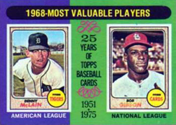 1968 MVPs (Denny McLain / Bob Gibson)