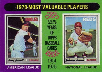 1970 MVPs (Boog Powell / Johnny Bench)
