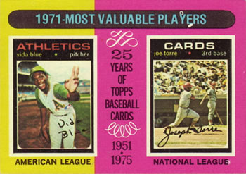 1971 MVPs (Vida Blue / Joe Torre)