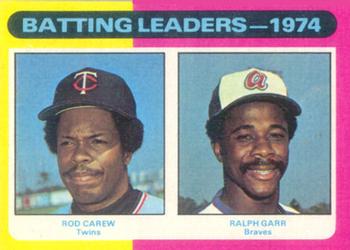 1974 Batting Leaders (Rod Carew / Ralph Garr)