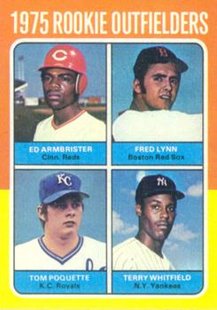 1975 Rookie Outfielders (Ed Armbrister / Fred Lynn / Tom Poquette / Terry Whitfield)
