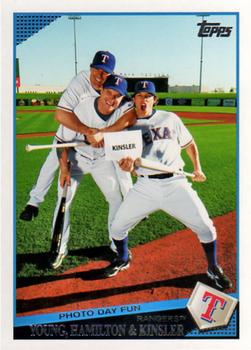 Photo Day Fun (Michael Young / Josh Hamilton / Ian Kinsler)