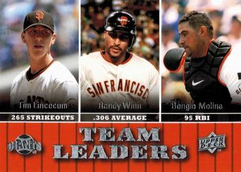 Tim Lincecum / Randy Winn / Bengie Molina
