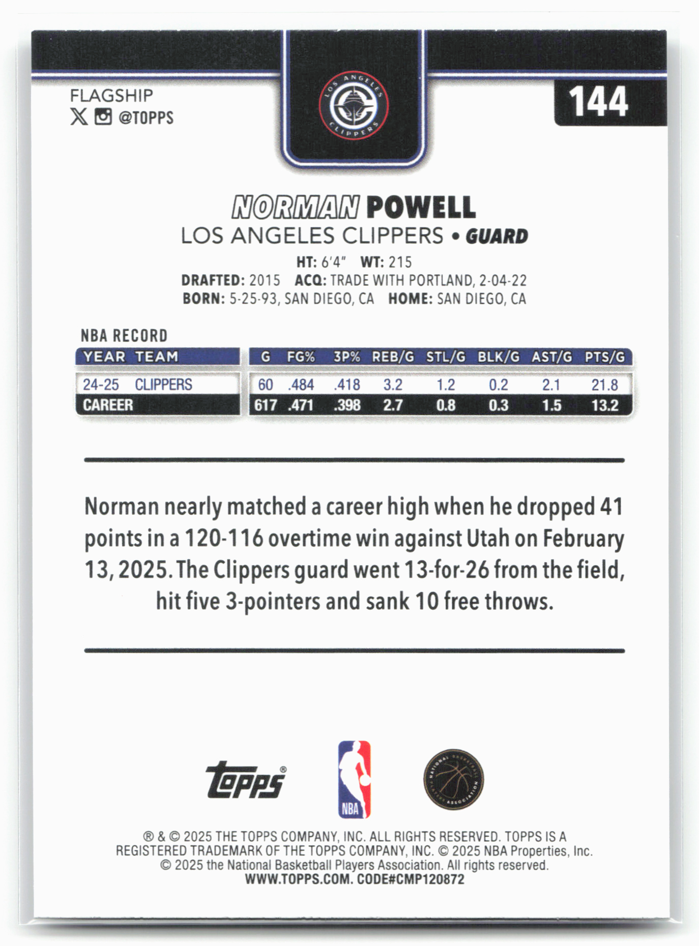 Card back
