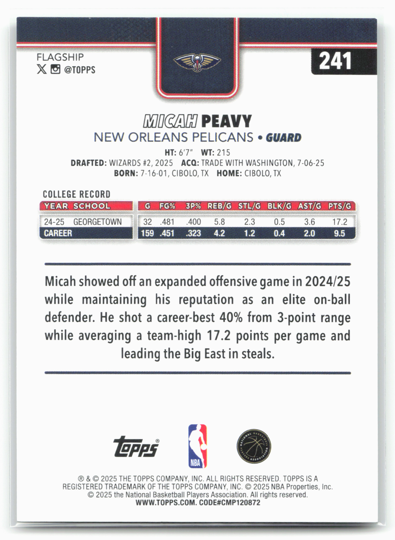 Card back
