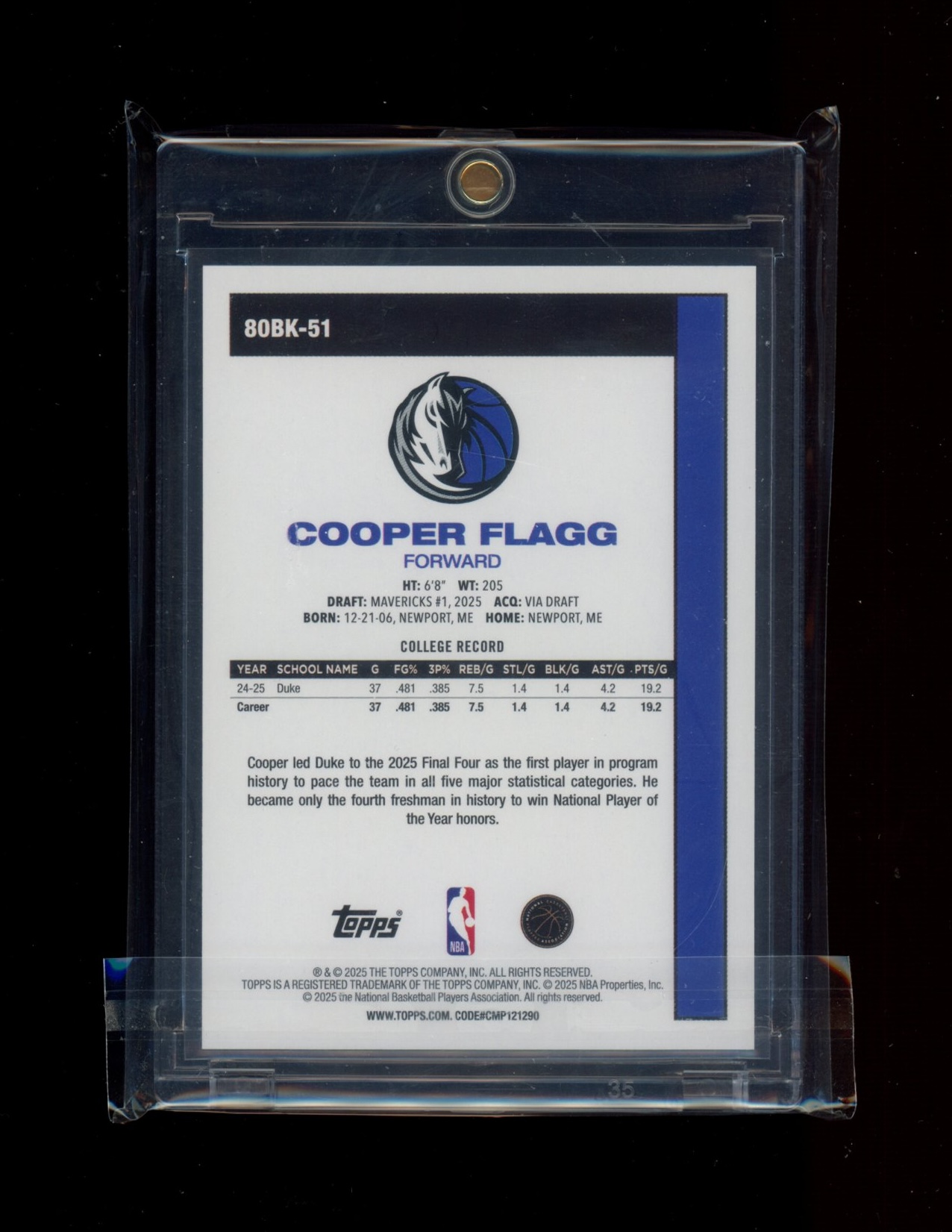 Card back