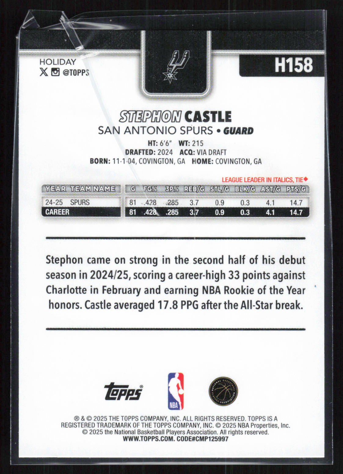 Card back
