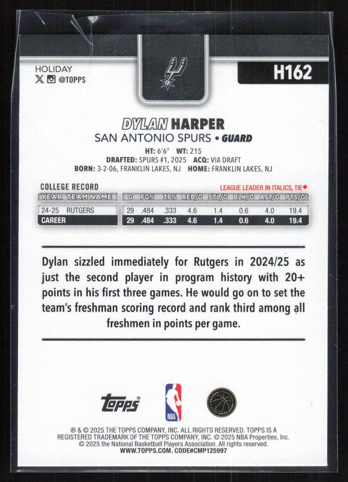 Card back