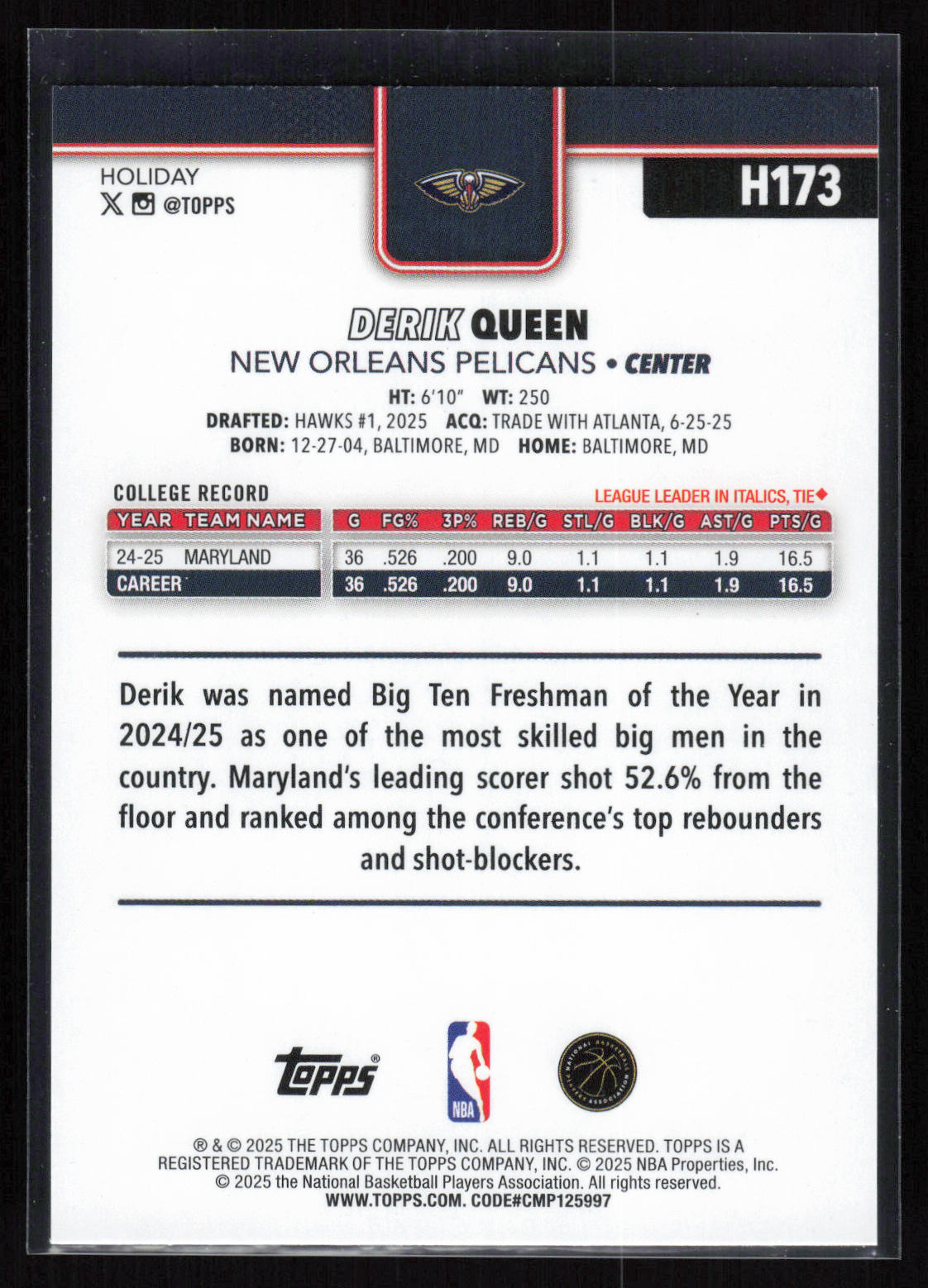 Card back