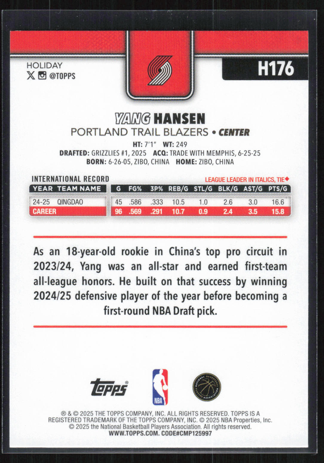 Card back