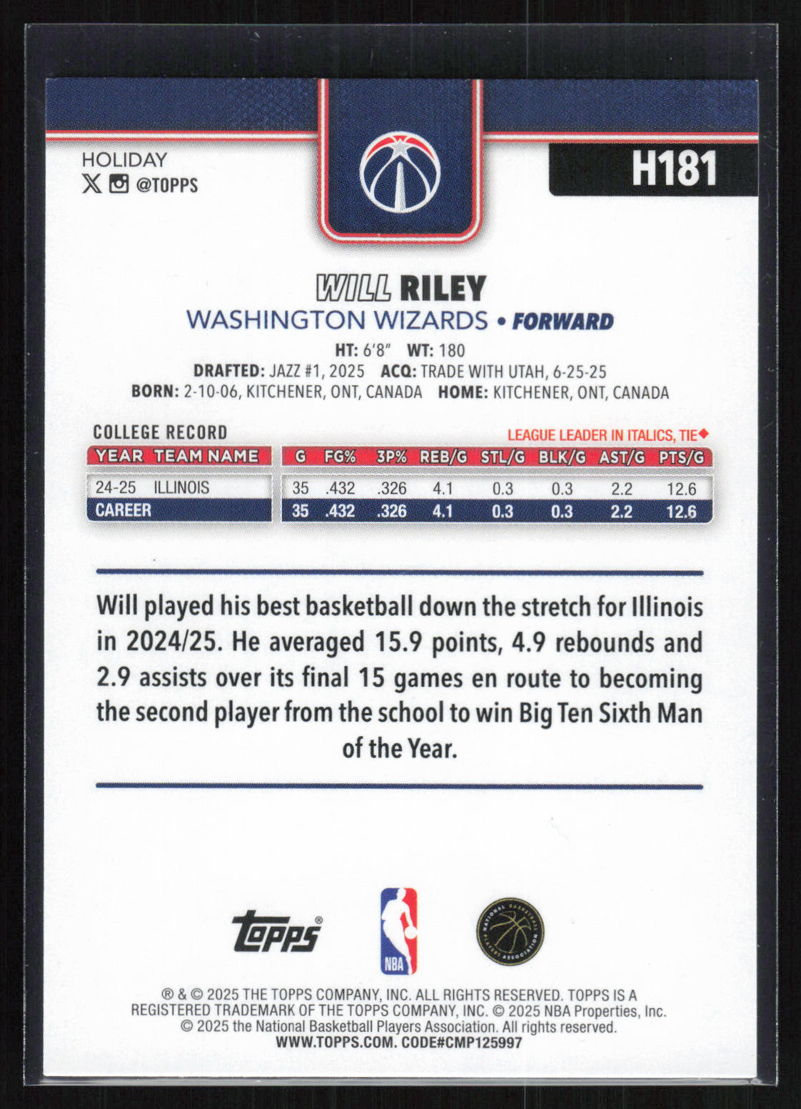 Card back