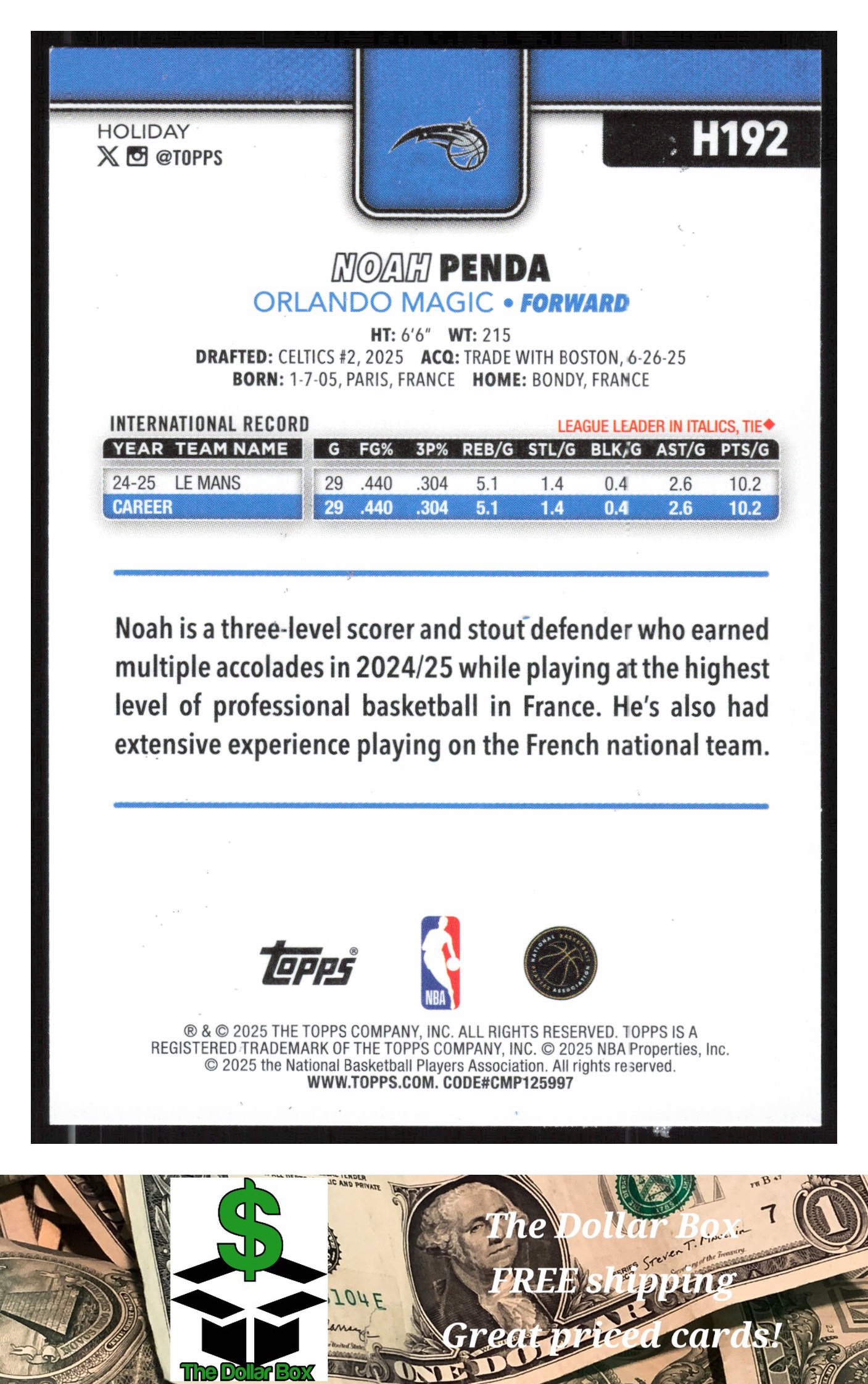 Card back