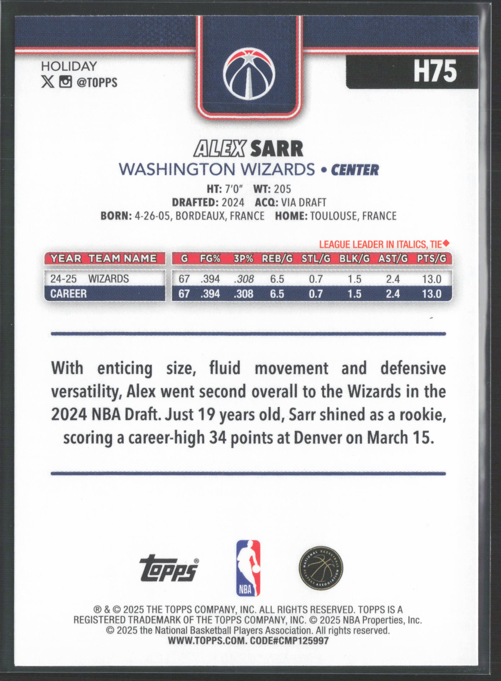 Card back