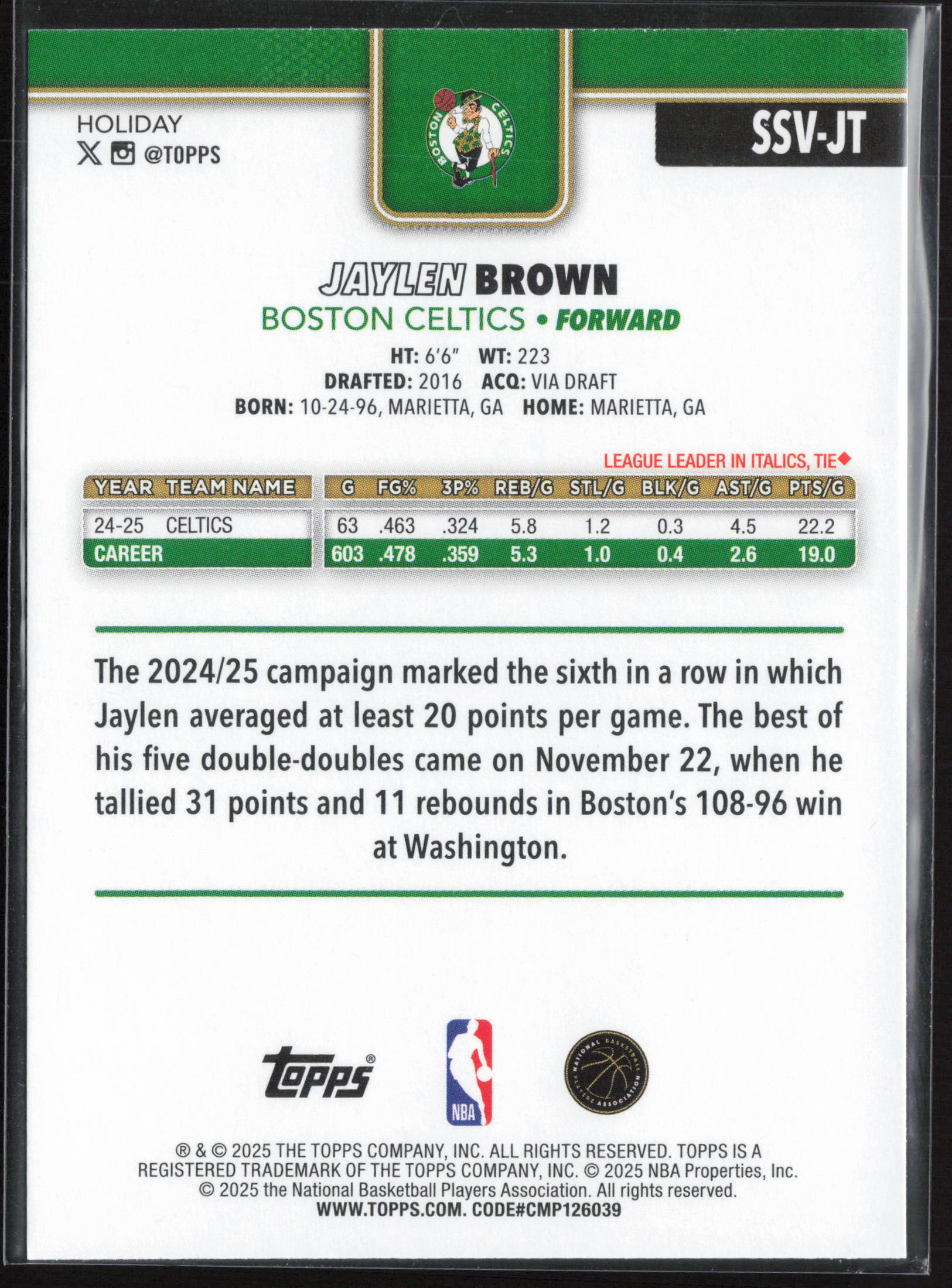 Card back