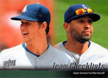 Dodgers Checklist (Clayton Kershaw / Matt Kemp)