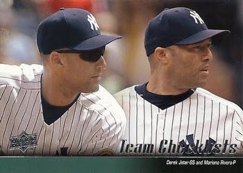 Yankees Checklist (Derek Jeter / Mariano Rivera)