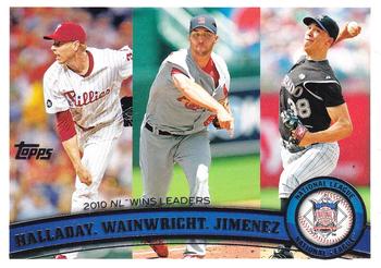 2010 NL Wins Leaders (Roy Halladay / Adam Wainwright / Ubaldo Jimenez)
