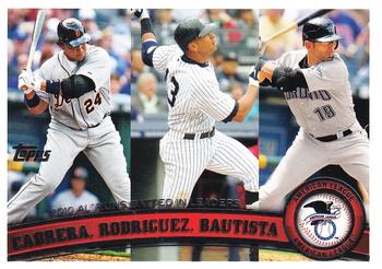 2010 AL Runs Batted In Leaders (Miguel Cabrera / Alex Rodriguez / Jose Bautista)
