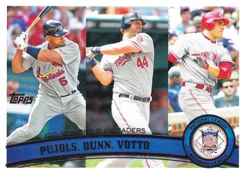 2010 NL Home Run Leaders (Albert Pujols / Adam Dunn / Joey Votto)