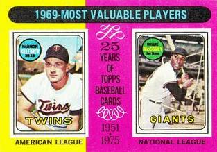 1969 MVPs (Harmon Killebrew / Willie McCovey)