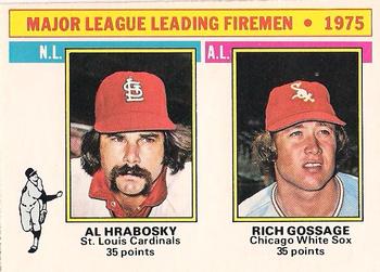 1975 Major League Leading Firemen (Al Hrabosky / Rich Gossage)