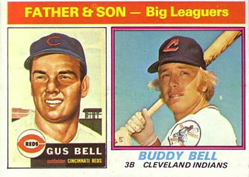 Father &amp; Son - Big Leaguers (Gus Bell / Buddy Bell) F&amp;S