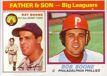 Father &amp; Son - Big Leaguers (Ray Boone / Bob Boone) F&amp;S
