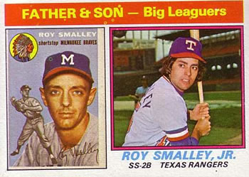 Father &amp; Son - Big Leaguers (Roy Smalley / Roy Smalley, Jr.) F&amp;S