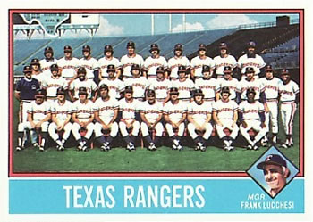 Texas Rangers / Frank Lucchesi