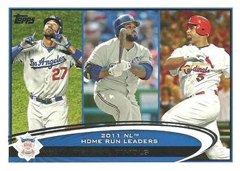 2011 NL Home Run Leaders (Matt Kemp / Prince Fielder / Albert Pujols)