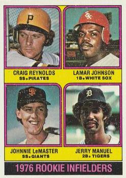 1976 Rookie Infielders (Craig Reynolds / Lamar Johnson / Johnnie LeMaster / Jerry Manuel)