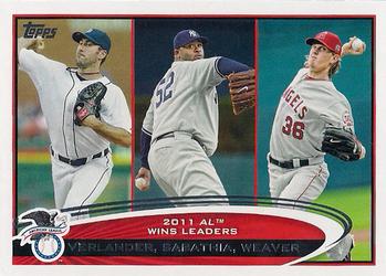 2011 AL Wins Leaders (Justin Verlander / CC Sabathia / Jered Weaver)