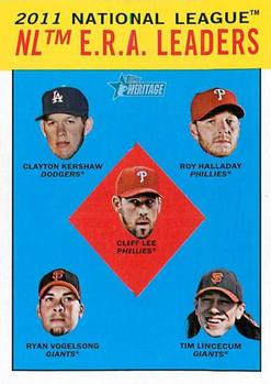 NL E.R.A. Leaders (Clayton Kershaw / Roy Halladay / Cliff Lee / Ryan Vogelsong / Tim Lincecum)