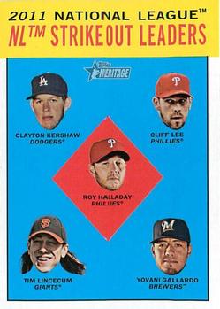 NL Strikeout Leaders (Clayton Kershaw / Cliff Lee / Roy Halladay / Tim Lincecum / Yovani Gallardo)
